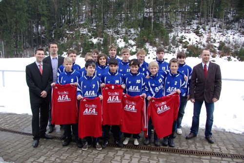 Gelungene Sponsorenpräsentation für die C Junioren